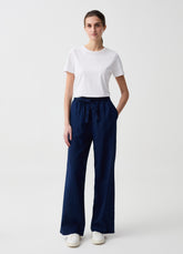 Ovs Wide-Leg Jeans With Drawstring